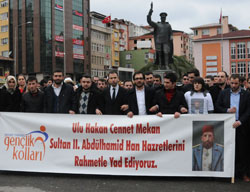 Rize'nin AK Gençleri Sultan Abdülhamid'i Andı
