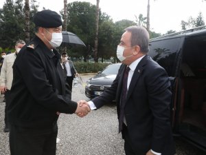 Başkan Böcek, İ̇l Emniyet Müdürü Ve Jandarma Komutanı İle Bir Araya Geldi