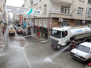 İ̇lkadım’da Temizlik İşleri Ekipleri Tam Kadro Mahalle Temizliğinde