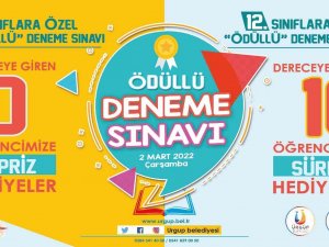 Öğrencilere Ücretsiz Ödüllü Deneme Sınavı