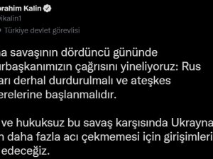 Cumhurbaşkanı Sözcüsü Kalın: “Rus Saldırıları Derhal Durdurulmalı”