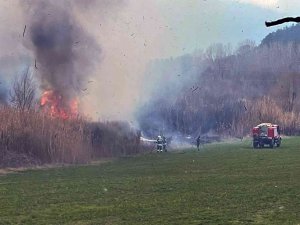 Muğla’da Sazlık Yangını
