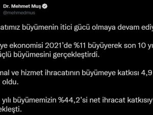 Türkiye Ekonomisi, Son 10 Yılın En Güçlü Büyümesini Gerçekleştirdi