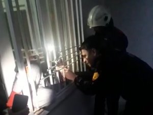 Oyun Sırasında Parmağı Parmaklıklara Sıkışan Küçük Kızın Yardımına İtfaiye Koştu