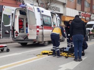 Yayaya Çarpmamak İsterken Yaralandı