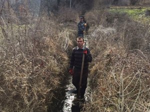 Hisarcık’ta Sulama Kanallarının Temizliğine Başlandı