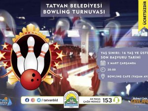 Tatvan Belediyesinden Bowling Turnuvası