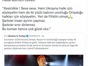 Haluk Levent’ten Ukrayna’nın Konser Davetine ‘Yeri Filistin Olsun’ Yanıtı