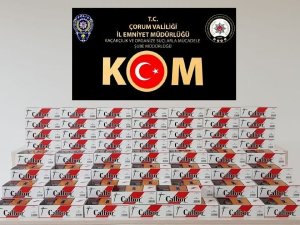Çorum’da Kaçak Sigara Operasyonu