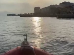 Sahil Güvenlik Denize Düşen Yaşlı Kadını Böyle Kurtardı