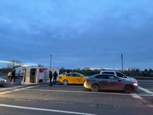 Tekirdağ’da 5 Aracın Karıştığı Zincirleme Kazada 6 Kişi Yaralandı