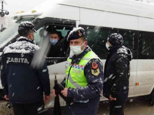 Sandıklı’da İşçi Ve Personel Servisleri Denetlendi