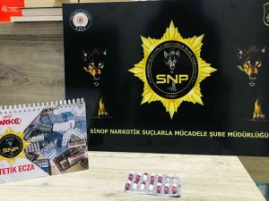 Sinop’ta Sentetik Ecza Hap Kullanan Kişi Yakalandı