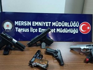 Tarsus’taki Uygulamalarda 11 Ruhsatsız Tabanca Ele Geçirildi