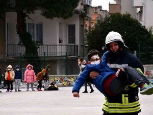 Söke’de Gerçeğini Aratmayan Deprem Tatbikatı