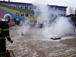 Sarıgöl’de Deprem Ve Yangın Tatbikatı Yapıldı