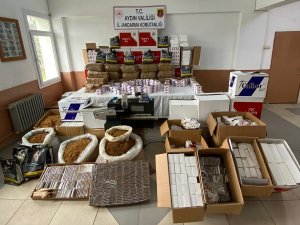 Çine’de Kaçak Sigara İmalathanesine Baskın