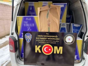 Konya’da 430 Bin Adet Gümrük Kaçağı Makaron Ele Geçirildi