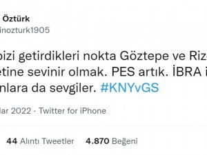 Metin Öztürk: "Göztepe Ve Rize’nin Mağlubiyetine Sevinir Olmak, Pes Artık!"