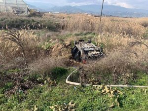 Ters Dönen Araçtan Sağ Çıktılar