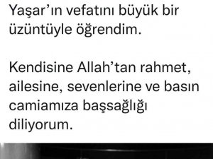 Cumhurbaşkanı Yardımcısı Oktay’dan Batuhan Yaşar İçin Taziye Mesajı