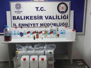 Ayvalık’ta Polisten Kaçak Alkol Operasyonu