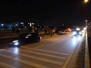 Sollarken 2 Araca Çarptı: 2 Yaralı