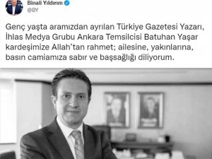 Ak Parti Genel Başkan Vekili Yıldırım’dan Batuhan Yaşar İçin Taziye Mesajı