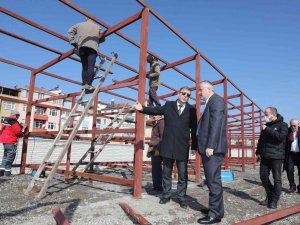 1. Sınıf Atık Getirme Merkezi’nin Temel İmalatı Bitti