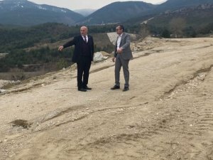 Başkan Sözen Cumayanı Taş Ocağı’nda İncelemelerde Bulundu