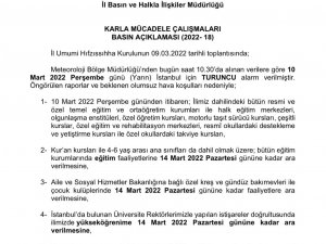 İ̇stanbul’da Eğitime Kar Tatili