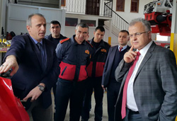 Kasap’tan İtfaiyecilere Ziyaret