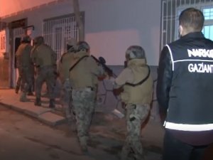 Gaziantep’te 19 İkamete Şok Uyuşturucu Baskını