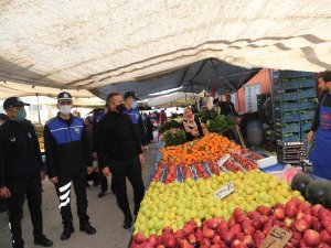 Toroslar Zabıtasından Semt Pazarlarında Etiket Ve Terazi Denetimi