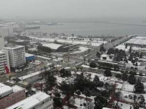 Samsun’da Eğitime Kar Engeli