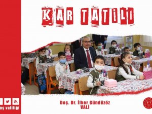 Muş’ta Eğitime Kar Tatili