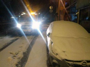 Menteşe Belediye Ekiplerinden Kar Mesaisi