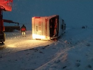 Sivas’ta Otobüs Kazası 40 Yaralı