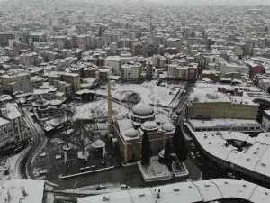 Balıkesir’in Kar Güzelliği Havadan Görüntülendi