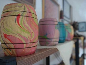 Taşı Dahi ‘Ebru’ İle Sanat Eserine Dönüştürüyor