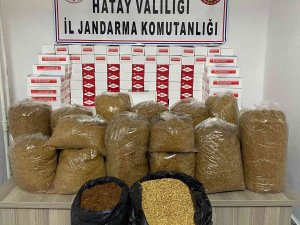 Hatay’da 179 Kilogram Tütün, 33 Bin 600 Adet Kaçak Makaron Ele Geçirildi