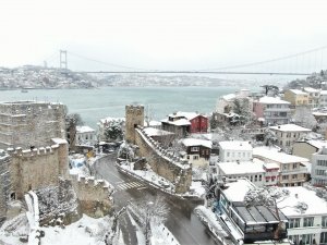 Kar Yağışı Sonrası Beykoz’da Kartpostallık Görüntüler Oluştu
