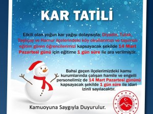 Ağrı’da Eğitime Kar Engeli