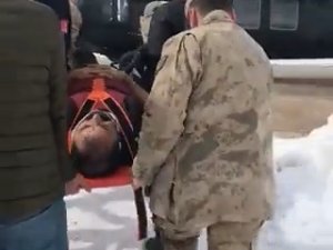 Tunceli’de Yaralı Şahıs, Helikopterle Hastaneye Ulaştırıldı