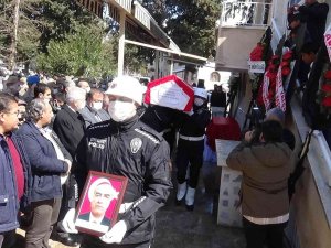 Görevi Başında Kalp Krizi Geçiren Komiser Yardımcısı Son Yolculuğuna Uğurlandı