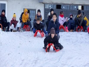 Samsun'un 14 ilçesinde eğitime kar engeli