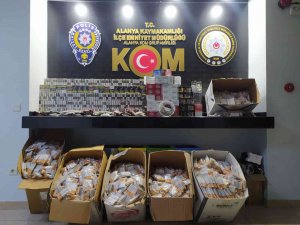 Alanya’da Gümrük Kaçağı Tütün Ürünleri Ele Geçirildi