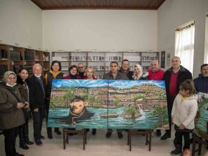 Gazi Çiftliğinde Ressam Nazan Kundak Sergisi Açıldı