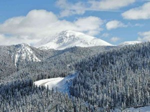 Ilgaz Dağı’nda Mart Ayında Mest Eden Kar Güzelliği
