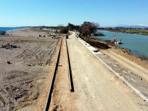 Manavgat Boğaz Halk Plajı’nda 2. Etap Çalışmaları